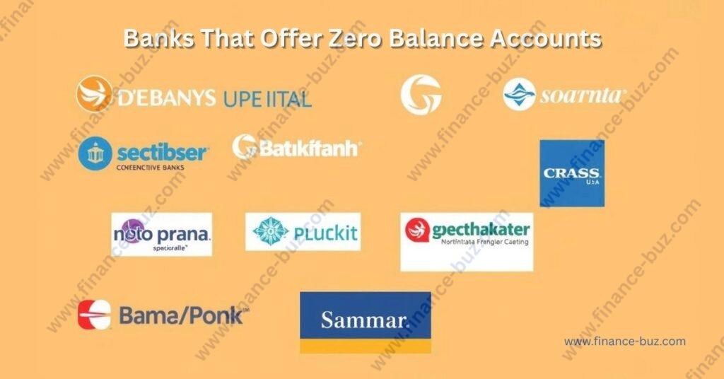 Image of top U.S. banks offering zero balance accounts Top U.S. banks offering zero balance accounts