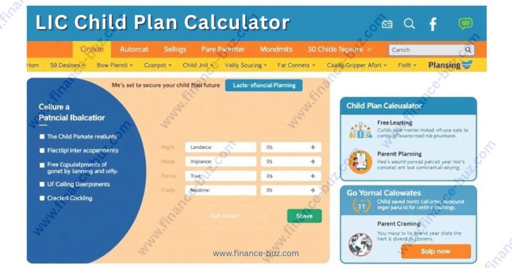 LIC Child Plan Calculator online image LIC Child Plan Calculator