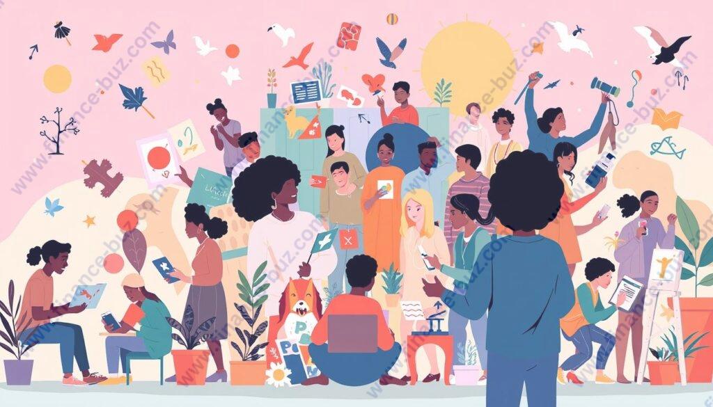 Generate an image representing iStock Photo's contributor community. Generate an image representing iStock Photo's contributor community.