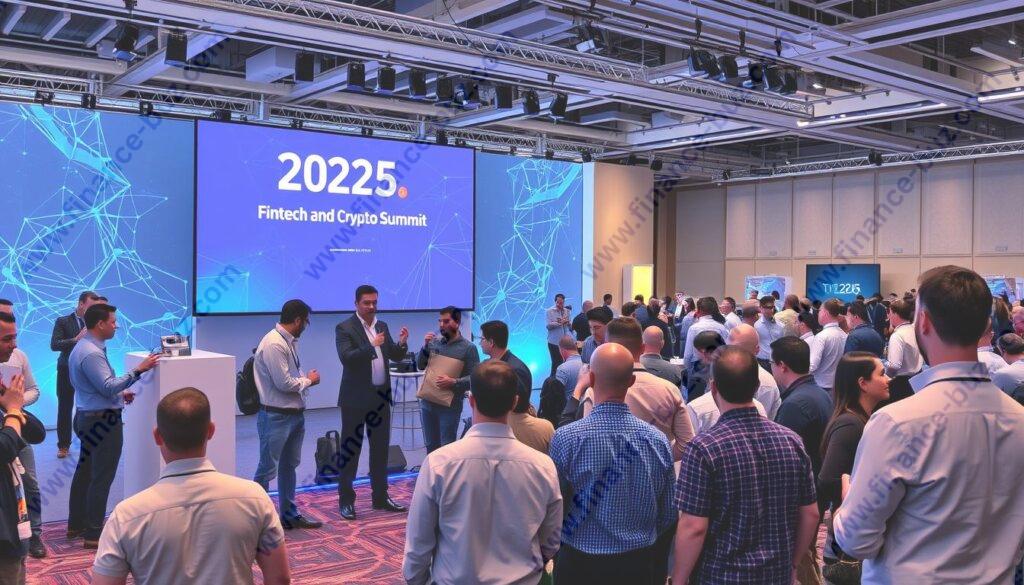 Image of a fintech company showcasing their product at the 2025 Fintech and Crypto Summit