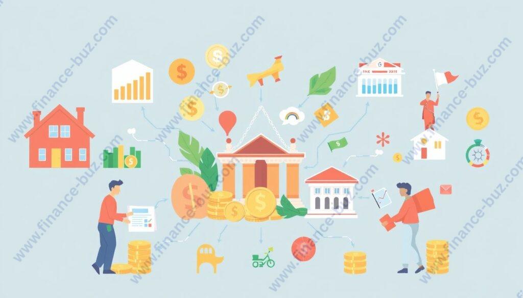 Image of various investment options in India, including stocks, mutual funds, and bonds.