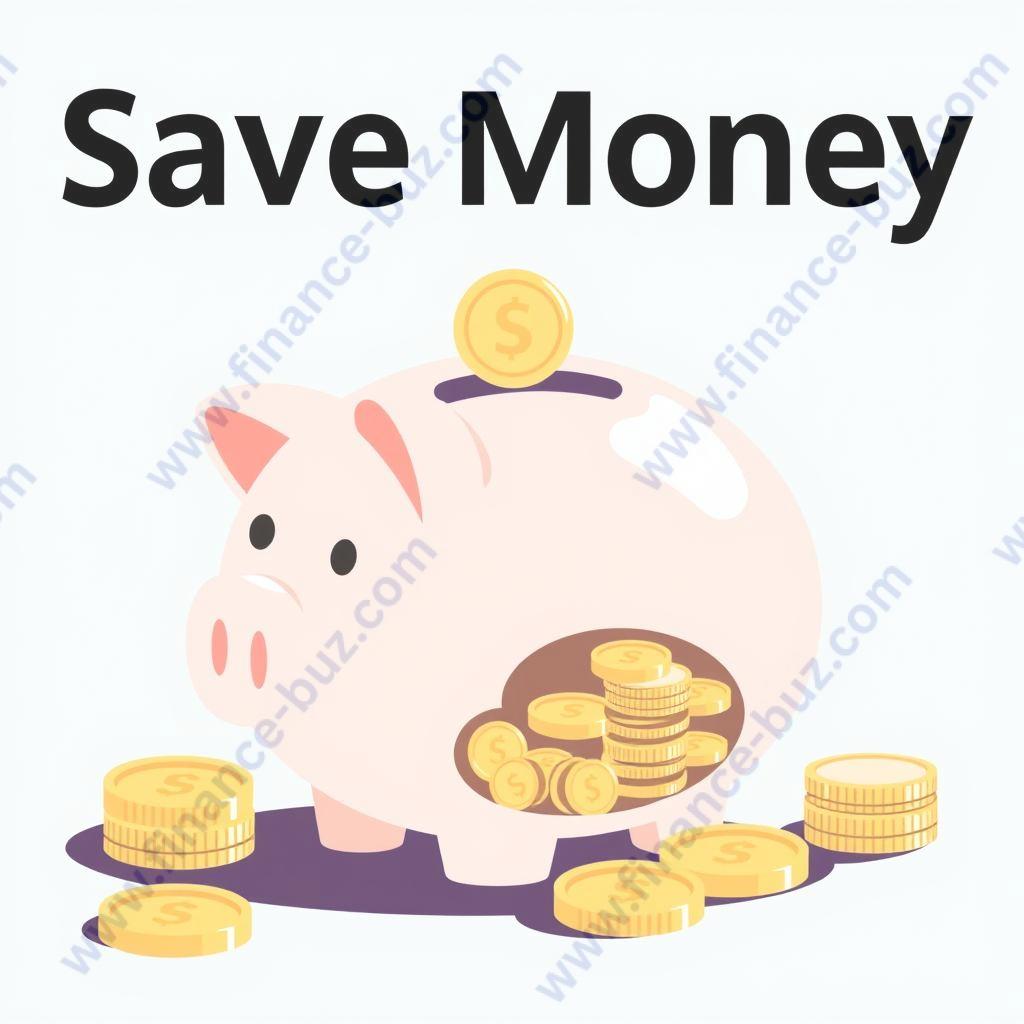 Saving money concept for Finance Buz